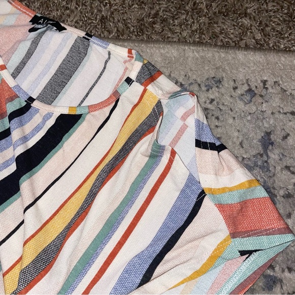 AUW Striped Blouse, Size Large - Picture 3 of 6